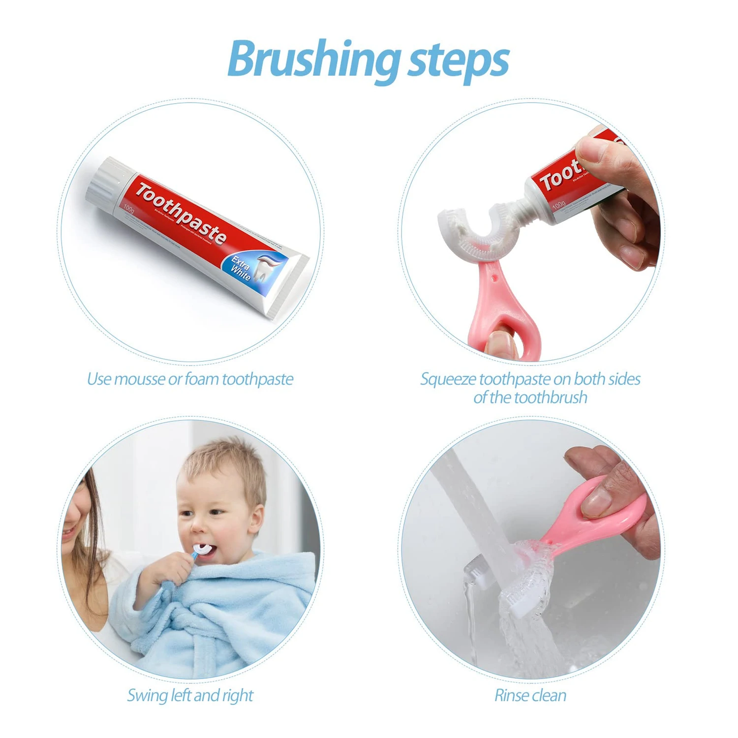 U-Shaped 360º Ultrasonic Toothbrush