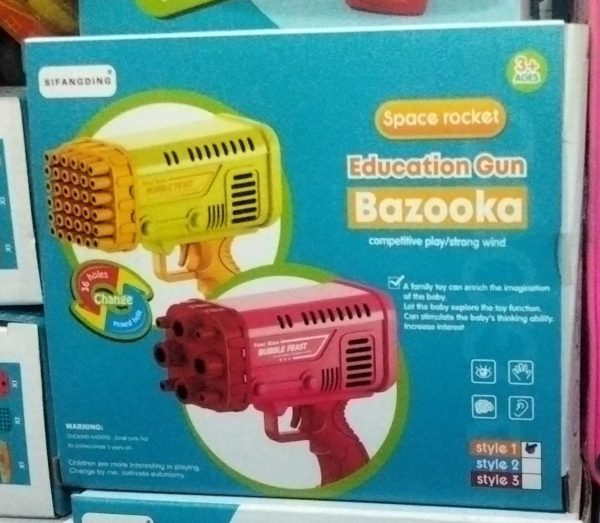 36/8 Hole Bazooka Bubble Water Gun