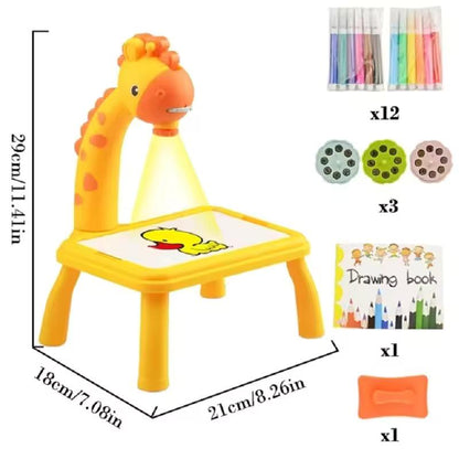 Giraffe LED Projector Light Art Drawing Board